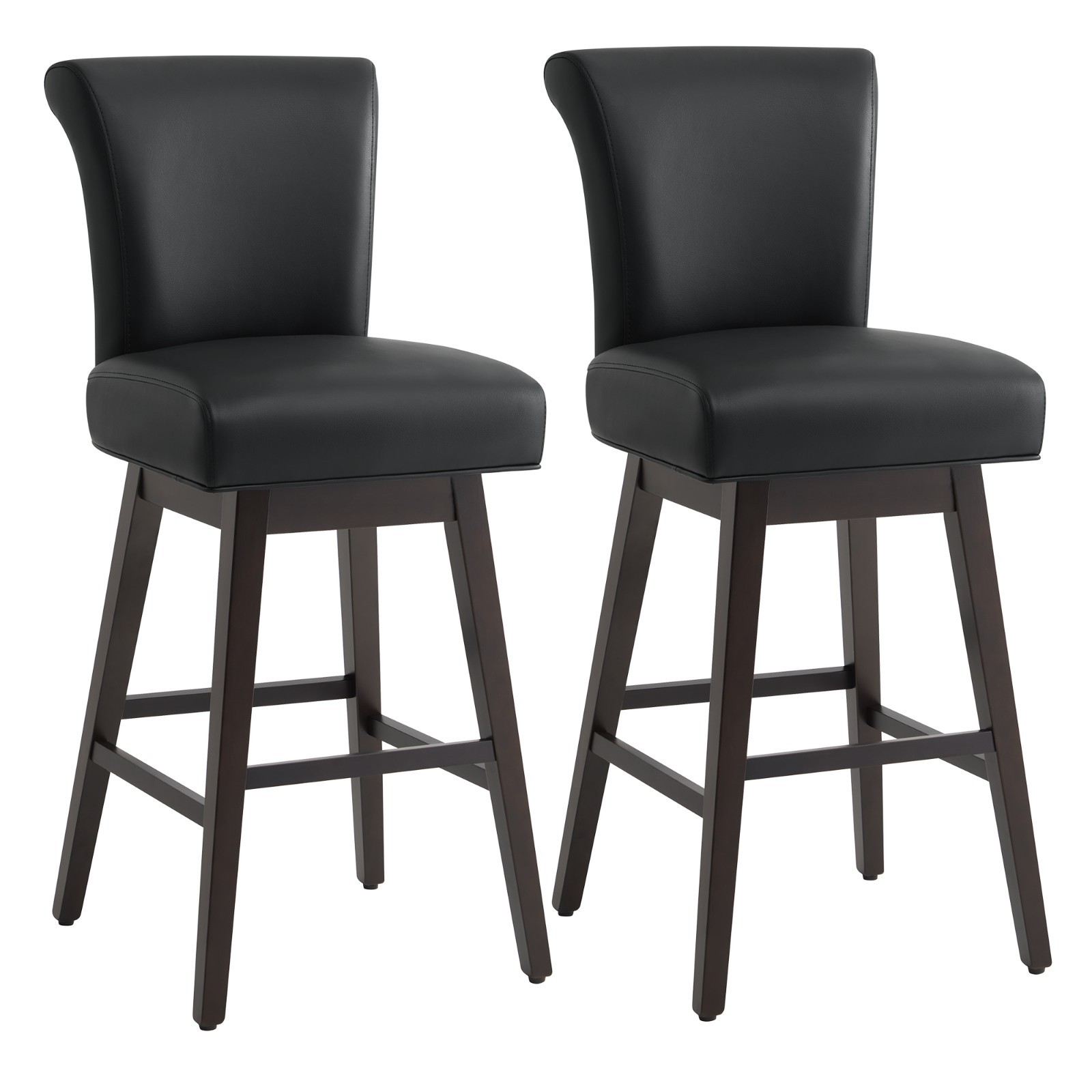 CHITA Bar Height Swivel Bar Stool Set of 2, 30\
