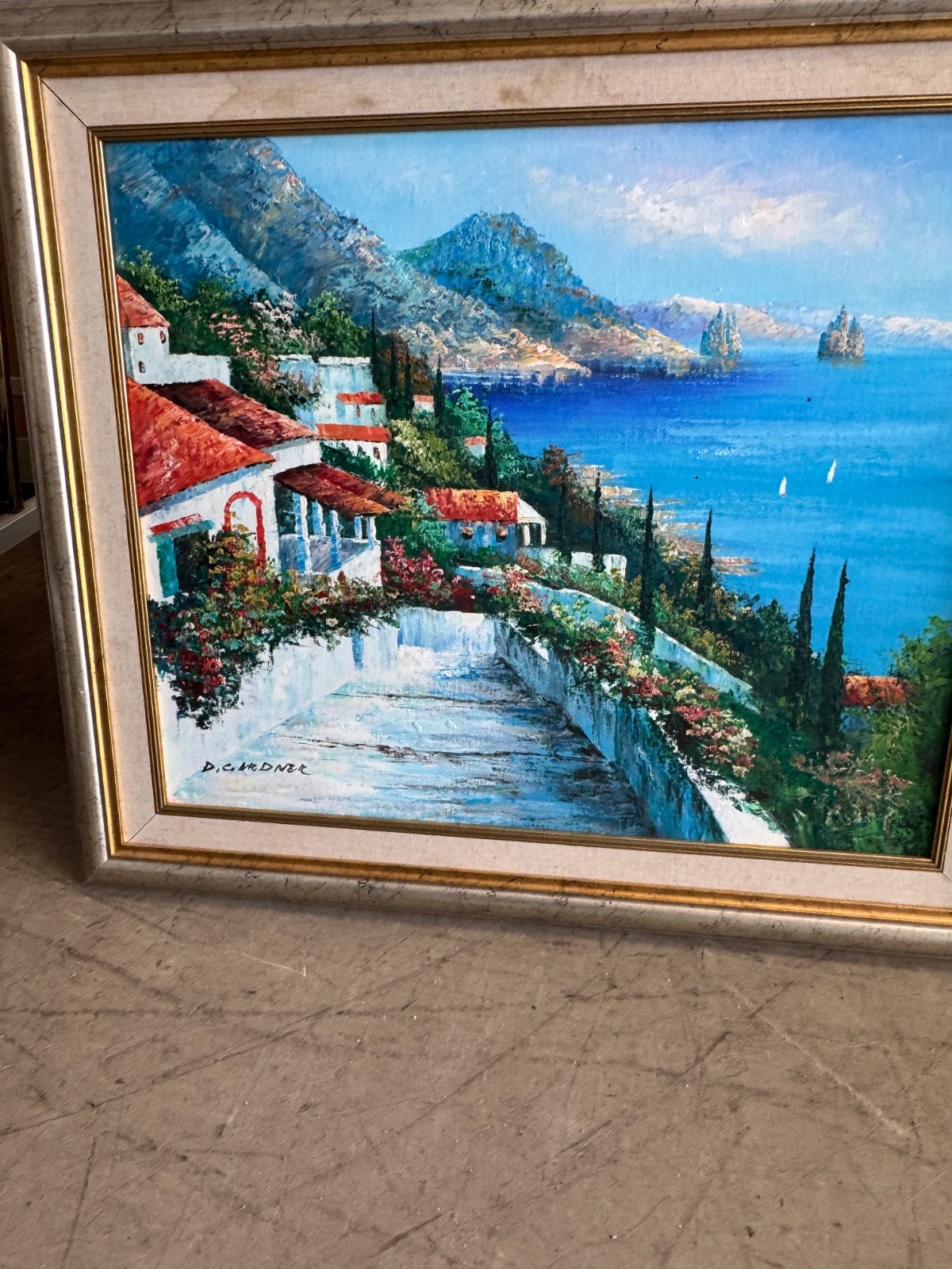 D Gardner Original Mediterranean Oil Painting