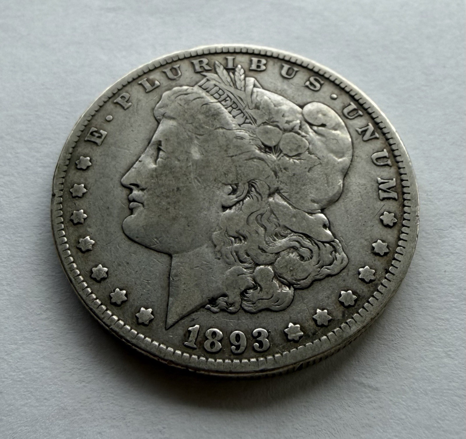 1893 Morgan Silver Dollar $1 Key Date Philadelphia Better Date