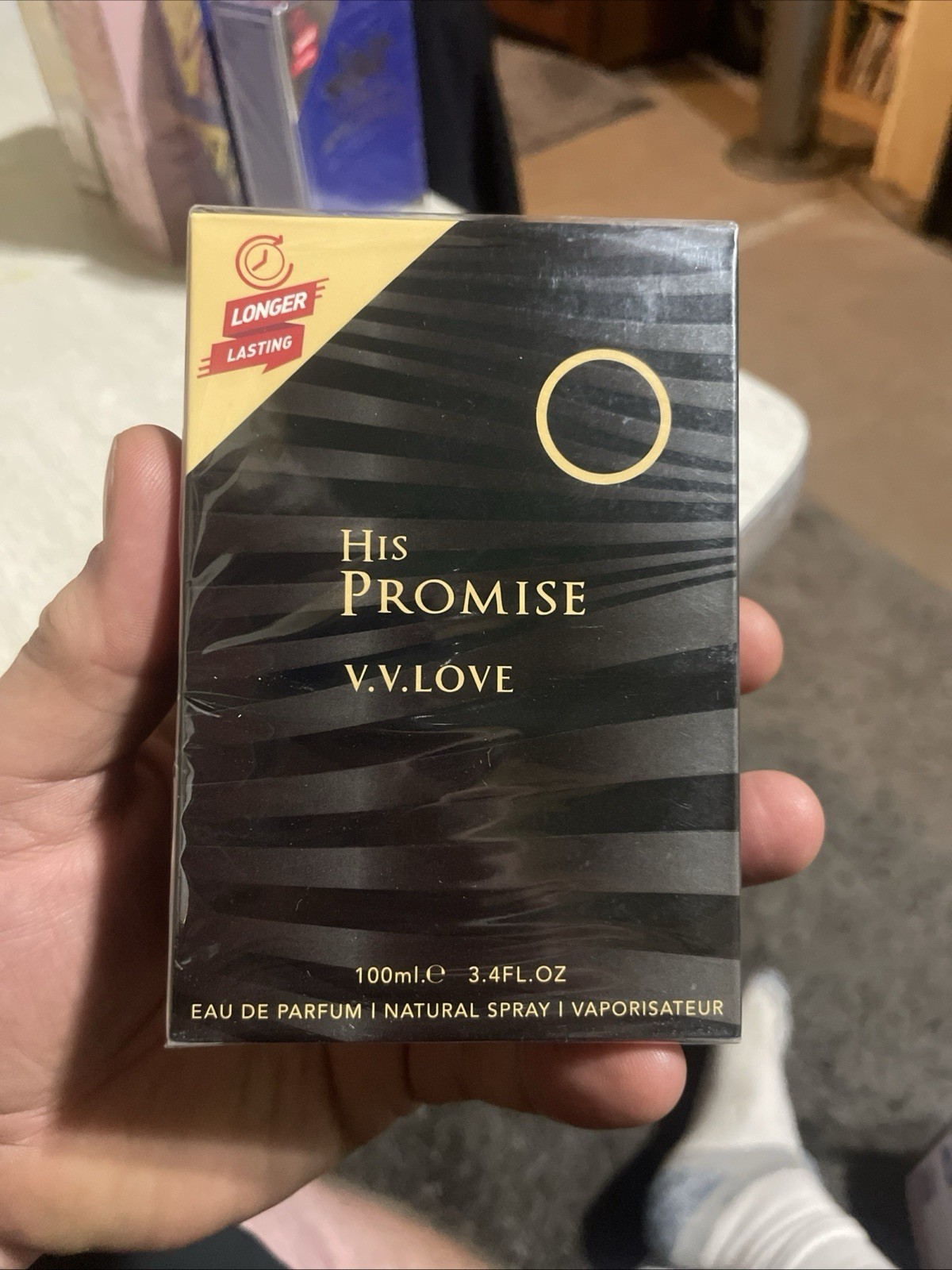 V.V.LOVE His Promise Eau de Parfum Spray 3.4 fl oz Regular Size Longer Lasting V.V.LOVE His Promise Eau de Parfum Spray 3.4 fl oz Regular Size Longer Lasting