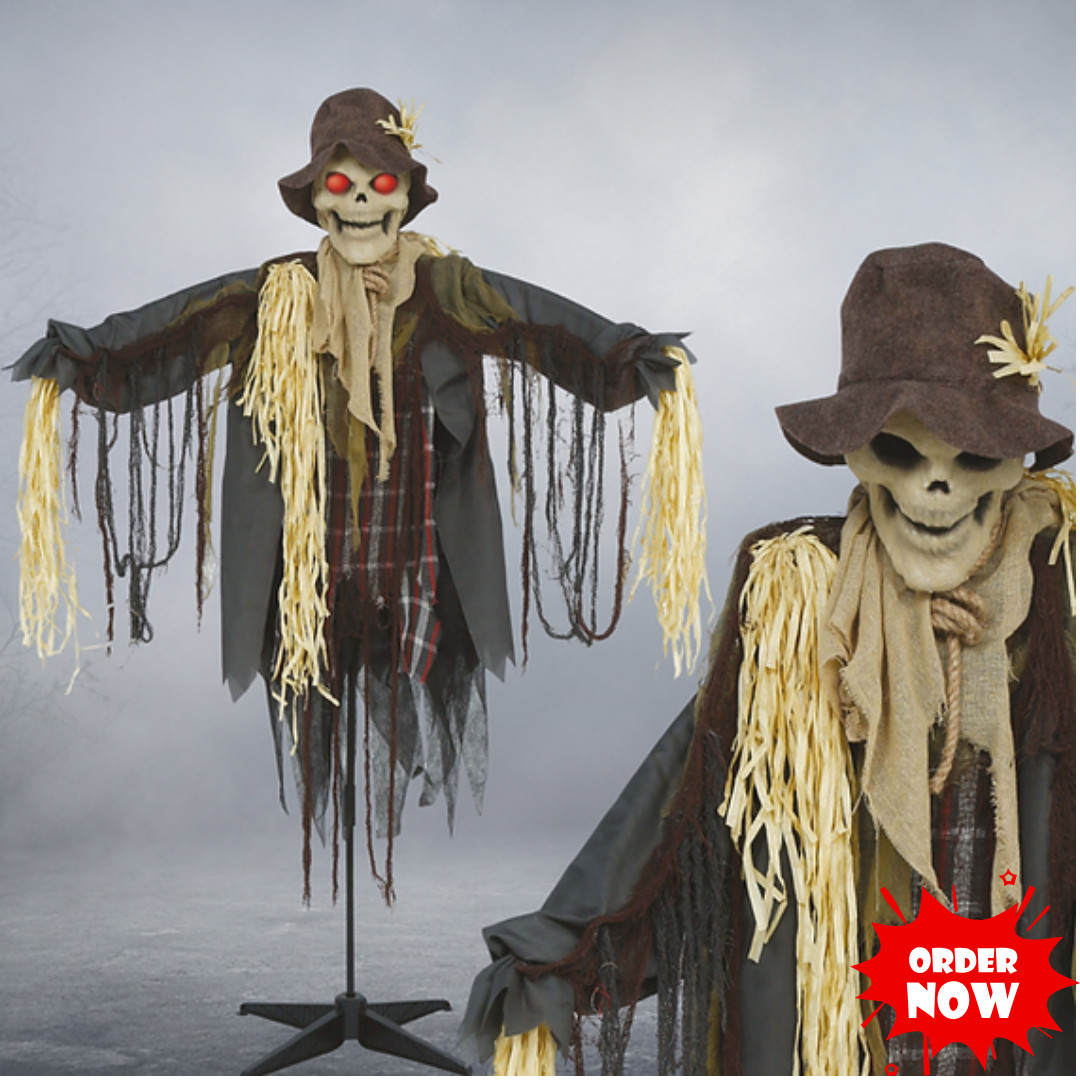The Deadfield Scarecrow Halloween Animated Prop - 5.7ft