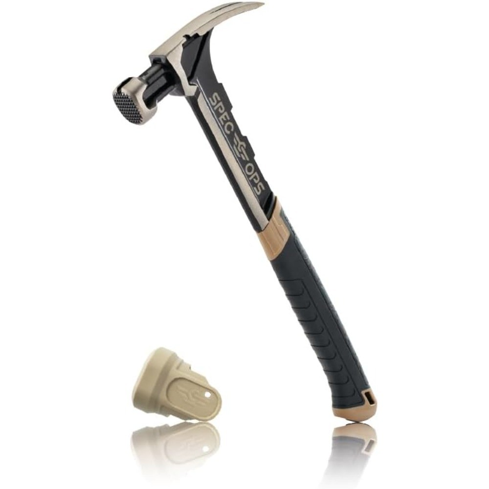 28oz Framing Hammer Magnetic Nail Holder Rip Claw Milled Face