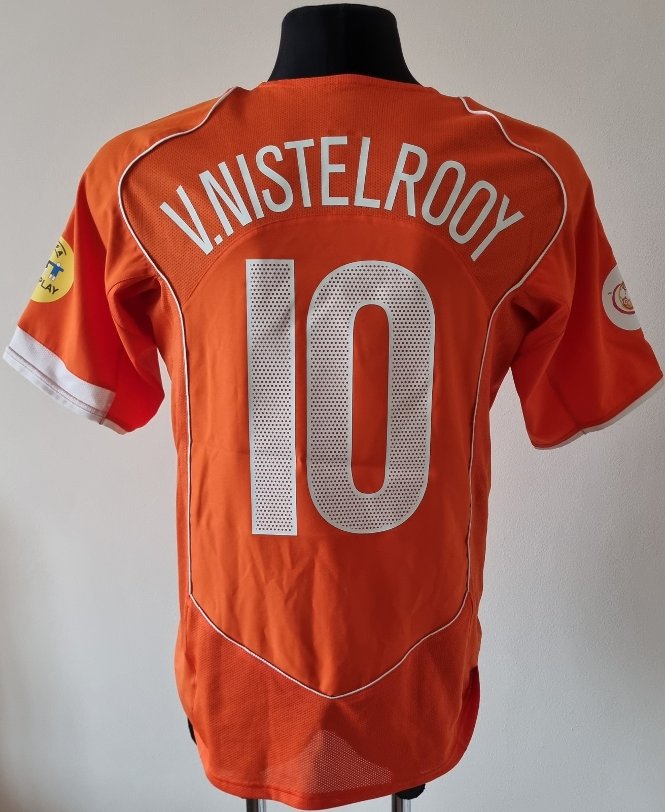 Netherlands 2004 - 2005 Home football Nike shirt #10 v. Nistelrooy size Medium