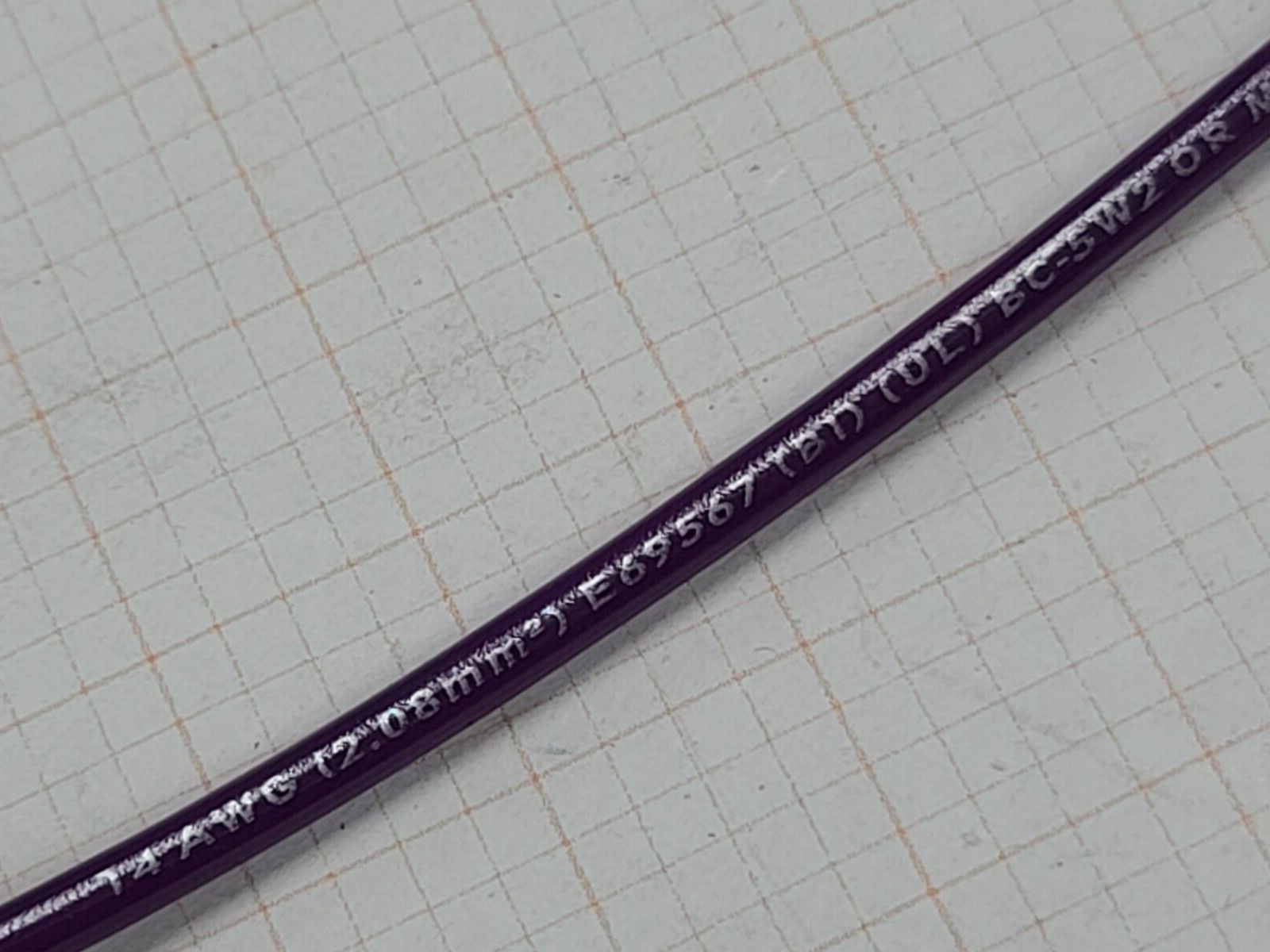 Southwire #14awg/41x30T Tinned Copper BC-5W2 UL1015/1230 Lead Wire Violet /100ft