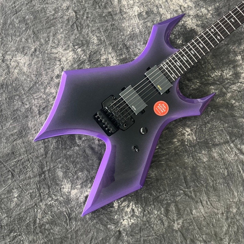 solid Warlock electric guitar purple burst tremolo bridge HH pickups guitar