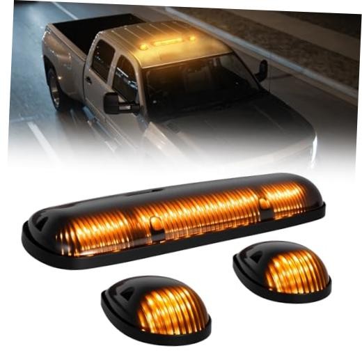 LED Amber Cab Marker Lights For 02-07 Chevy Silverado GMC Sierra | 02-07 Amber