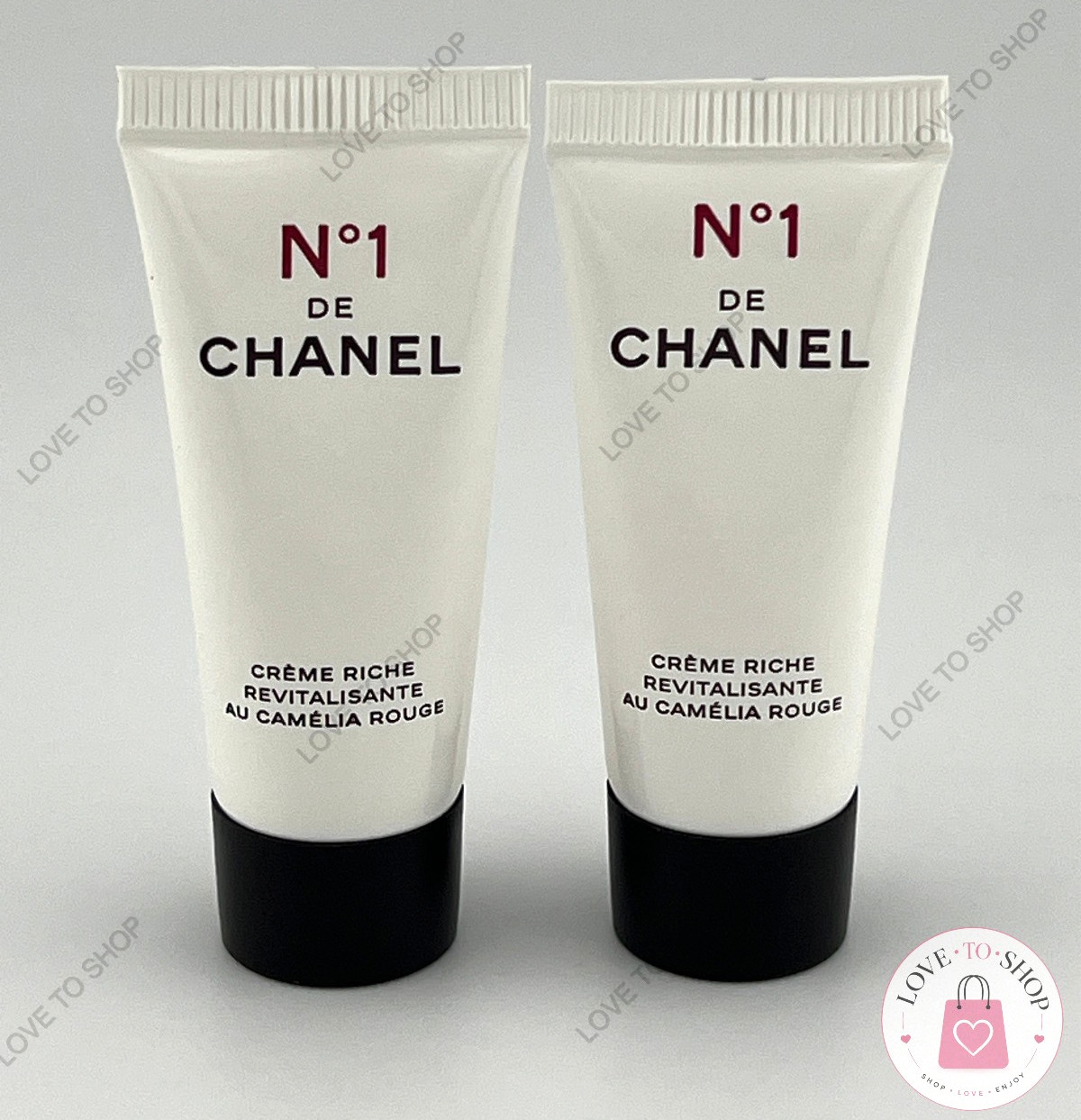 Chanel N°1 DE CHANEL CREME RICHE REVITALISANTE 5ml / .17fl oz x 2 SAMPLE TUBES
