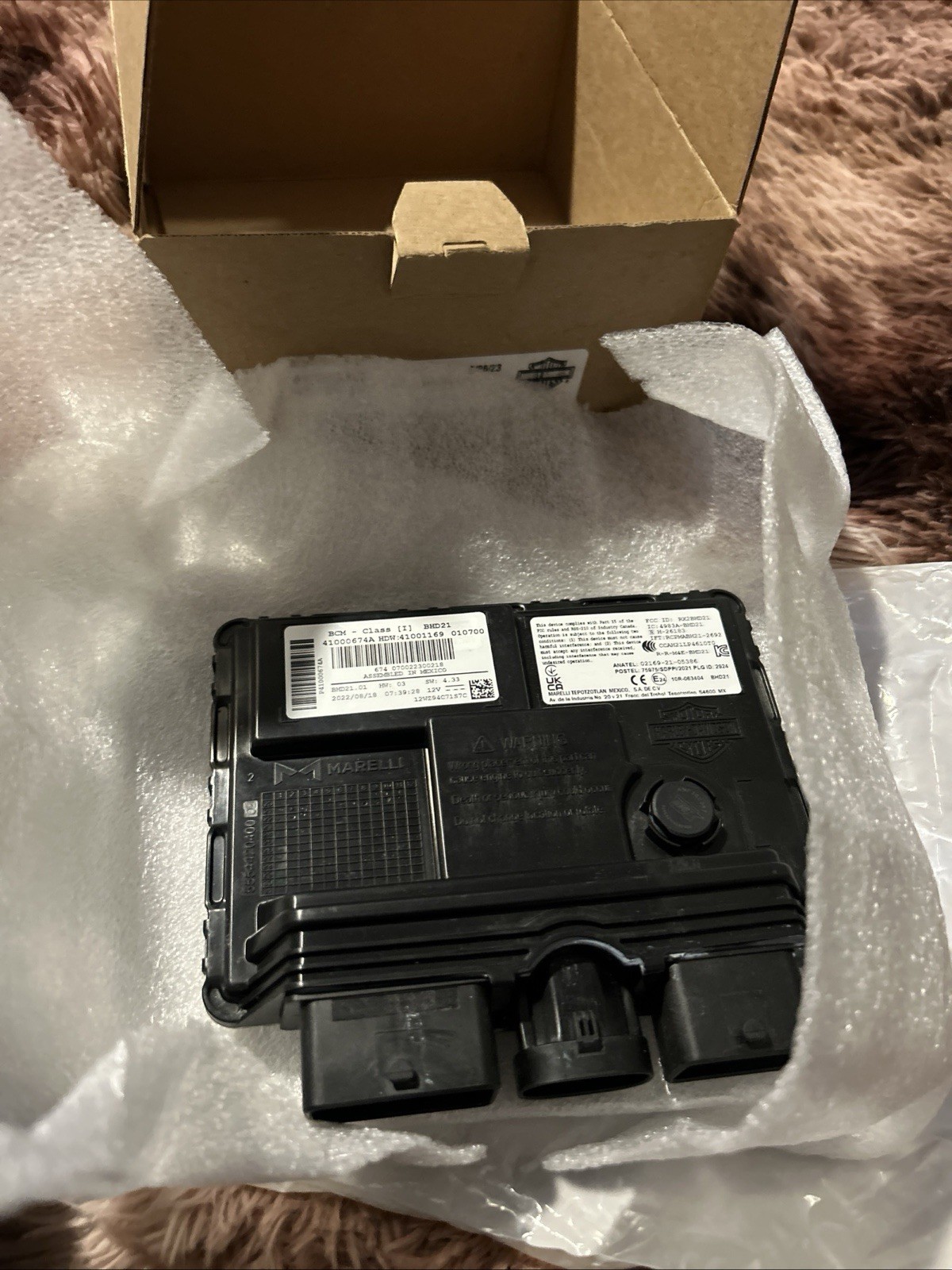 OEM Harley Davidson Module Body Control Unit 2G1.3 Axis 434 434 MHZ PN 41000674A OEM Harley Davidson Module Body Control Unit 2G1.3 Axis 434 434 MHZ PN 41000674A