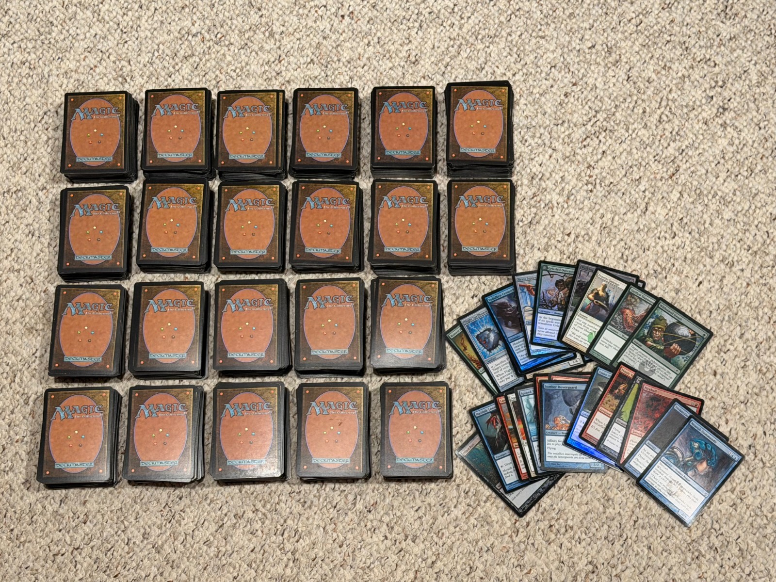 HUGE LOT OF MAGIC THE GATHERING CARDS 1993 VINTAGE 2200 CARDS + 17 FOILS MINT