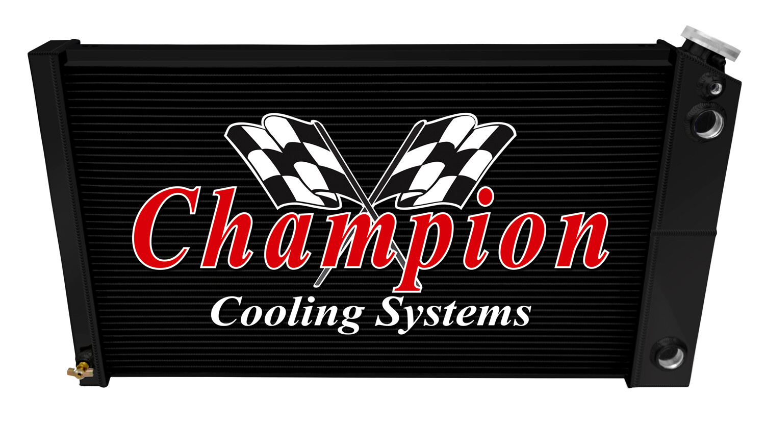 KR 3 Row DP Black Finish Radiator 17x28\