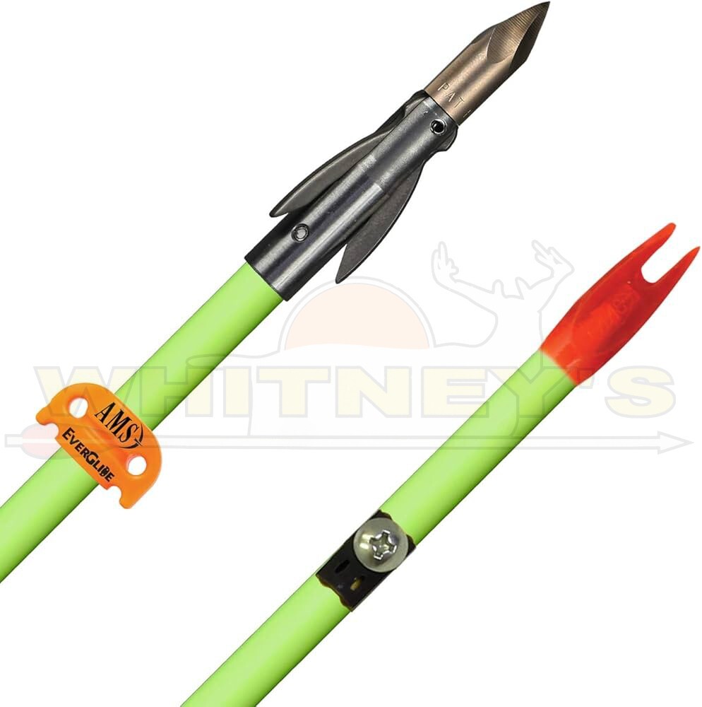 AMS Bowfishing AnKor FX Fiberglass Arrow - Flo Green - A206-FLO