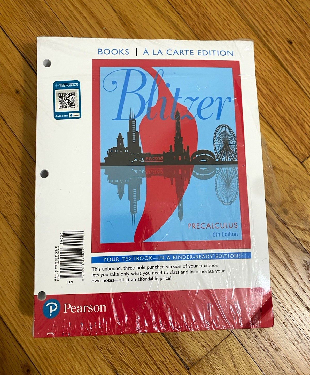Pearson Precalculus 6th Ed Binder-Ready Loose-Leaf Blitzer 2017 0134807602