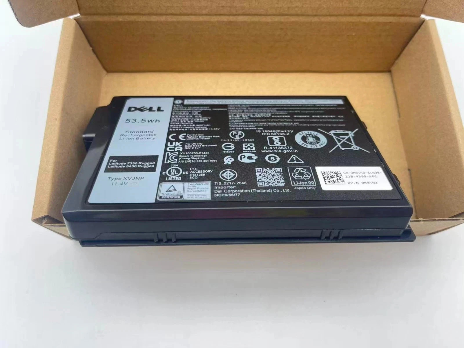 Genuine XVJNP Battery For Dell Latitude 5430 7330 Rugged Extreme 06JRCP 0M0TN3