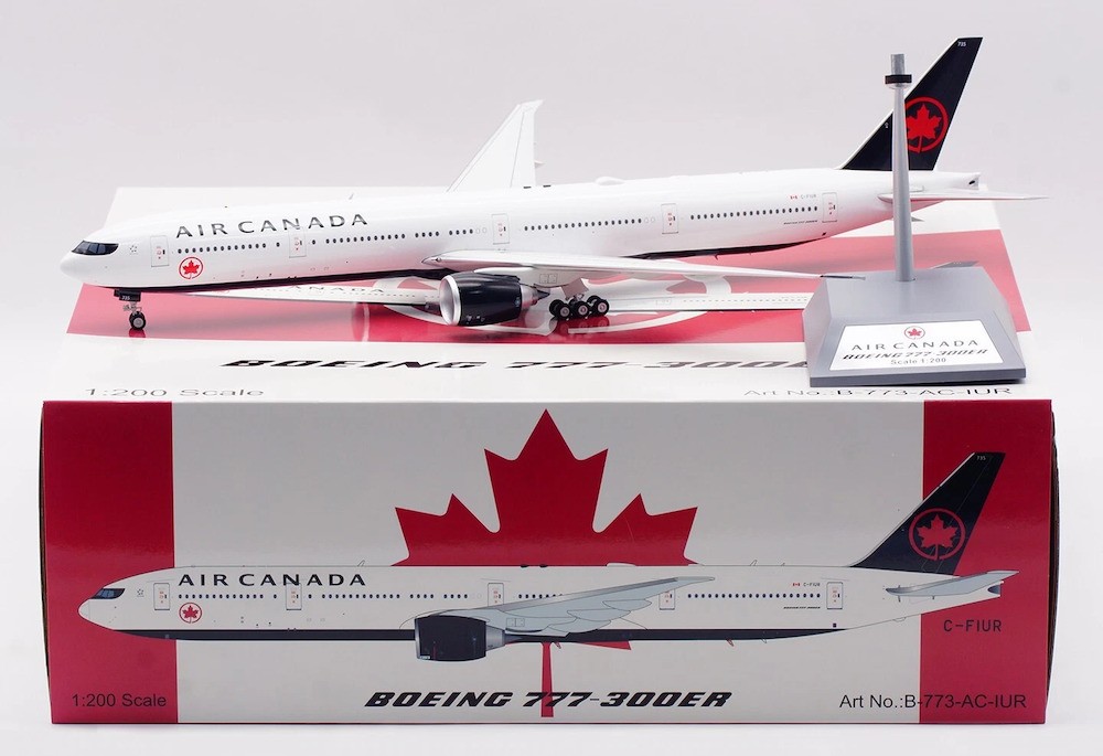 Inflight B-773-AC-IUR Air Canada Boeing 777-300ER C-FIUR Diecast 1/200 Jet Model