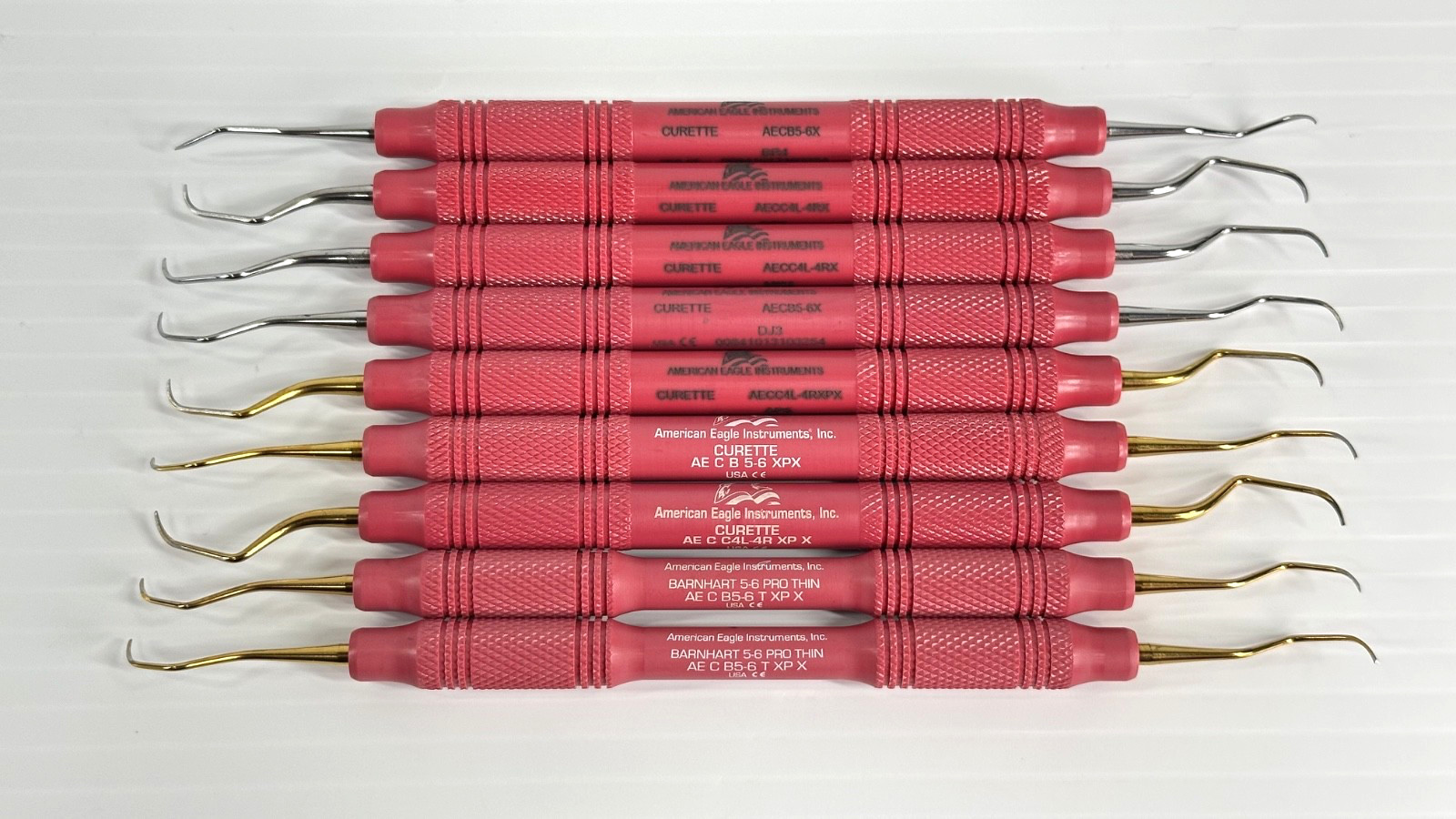 Lot of 8 American Eagle Dental Curette Scalers