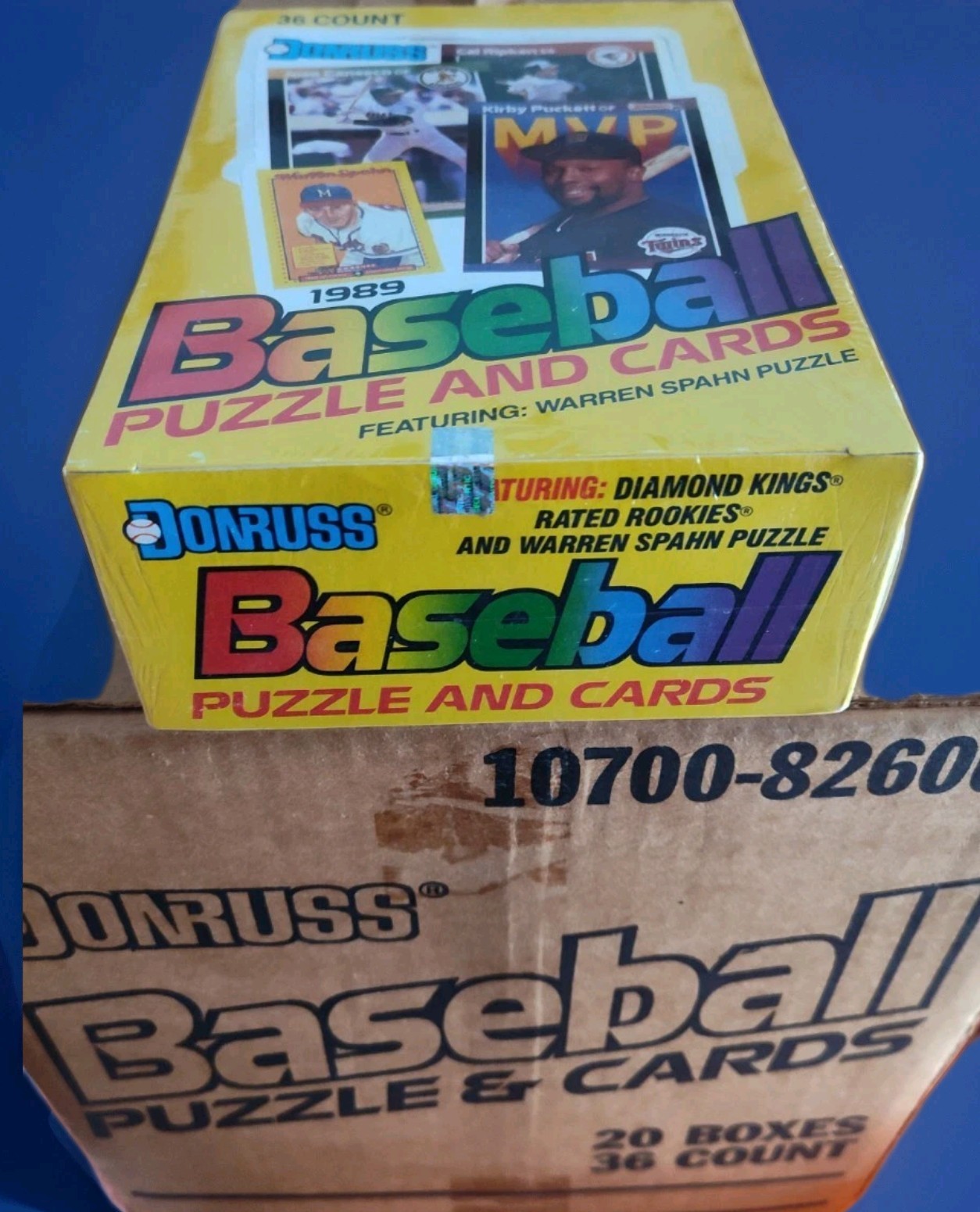 1989 Donruss Wax Box Baseball HOLOGRAM + wrapped FASC 36 PACKS 540 Cards Griffey
