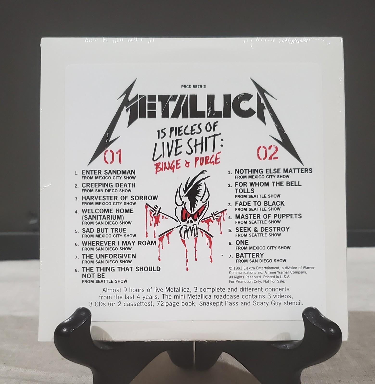 Metallica Live Shit Binge Purge 1993 2-Cd Promo Sampler Vertigo Elektra Metal