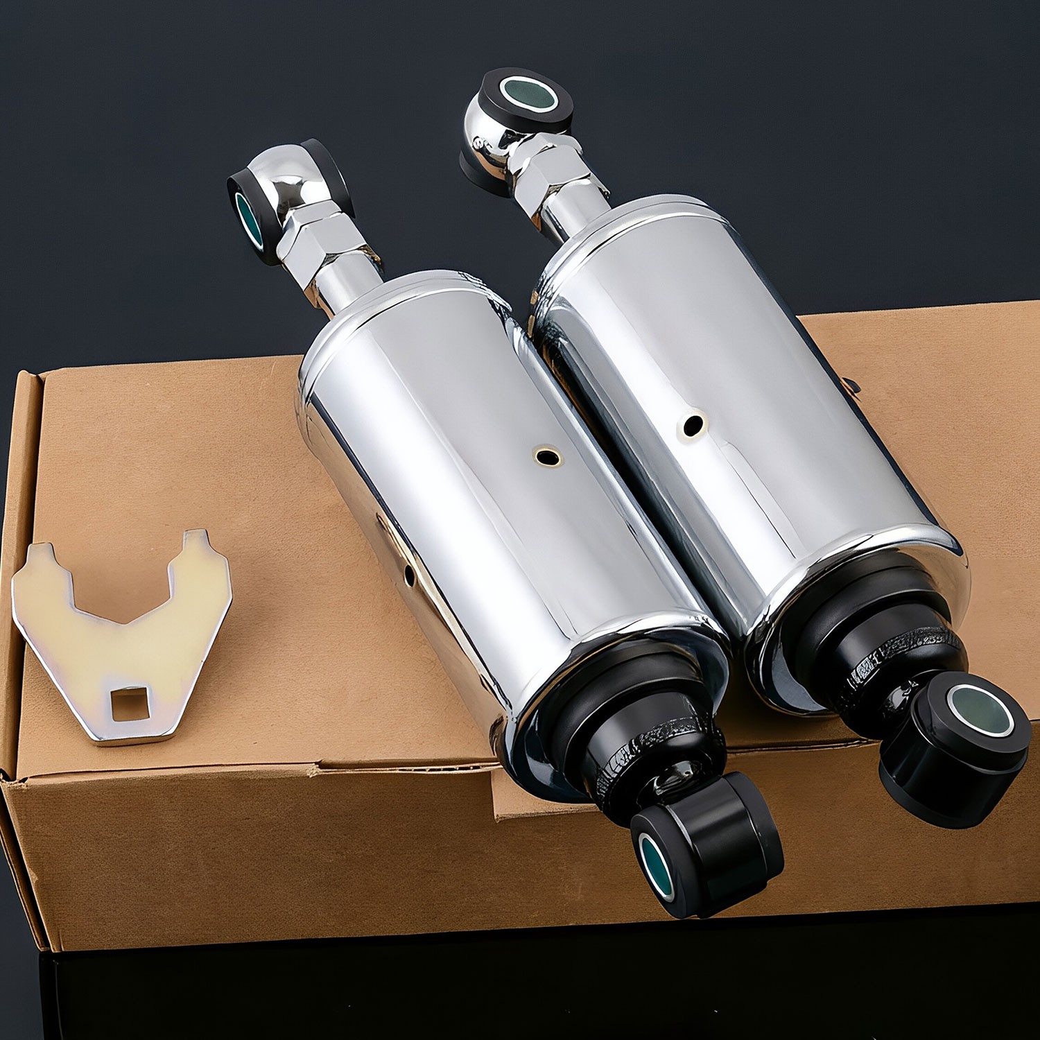 For 1989-1999 Harley Softail Office Fatboy FS-04503 Lowering Shocks Kit PAIR