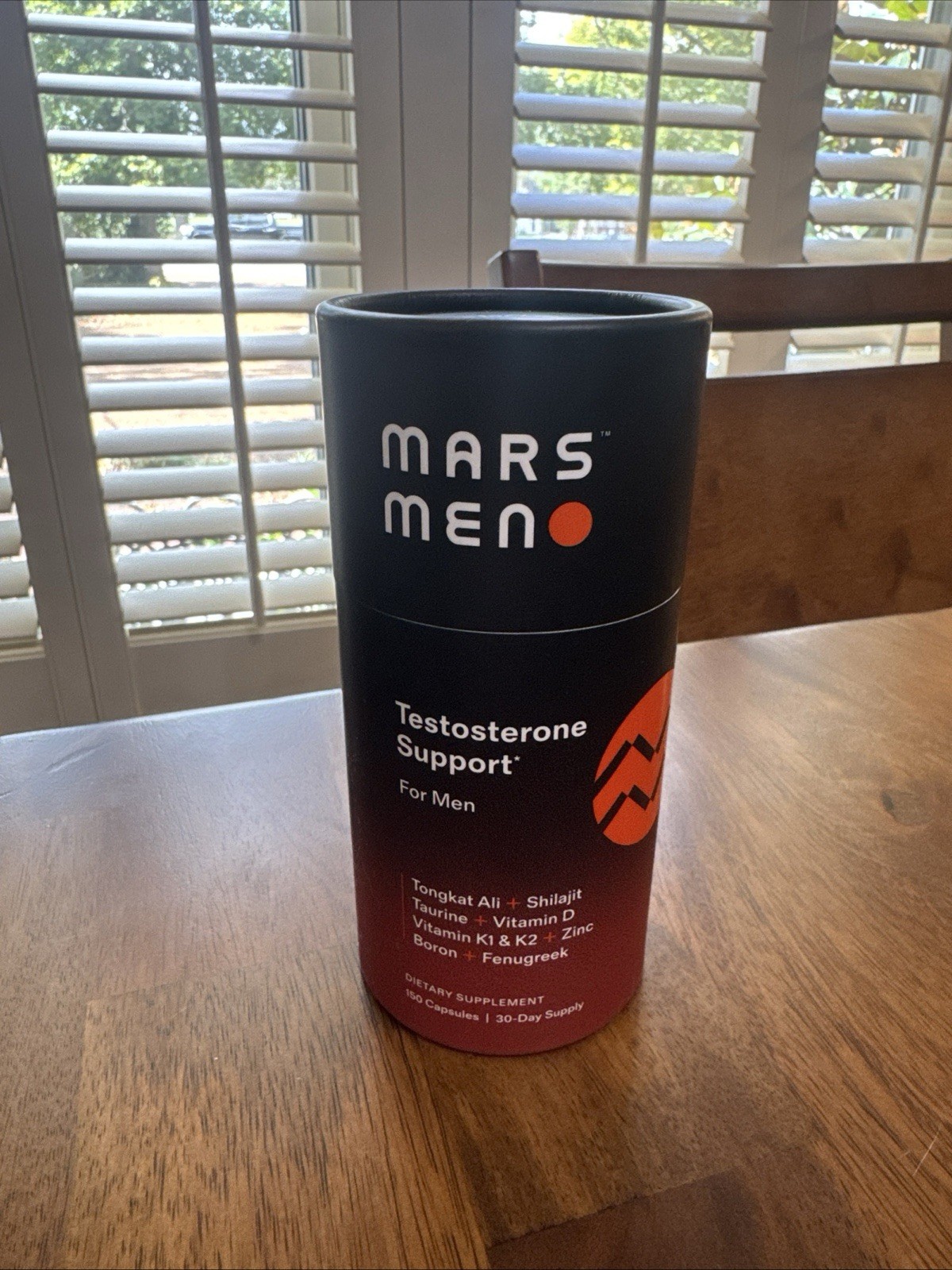 MARS MEN Natural Test Support – 1 Month Supply – Authentic – New & Unopened