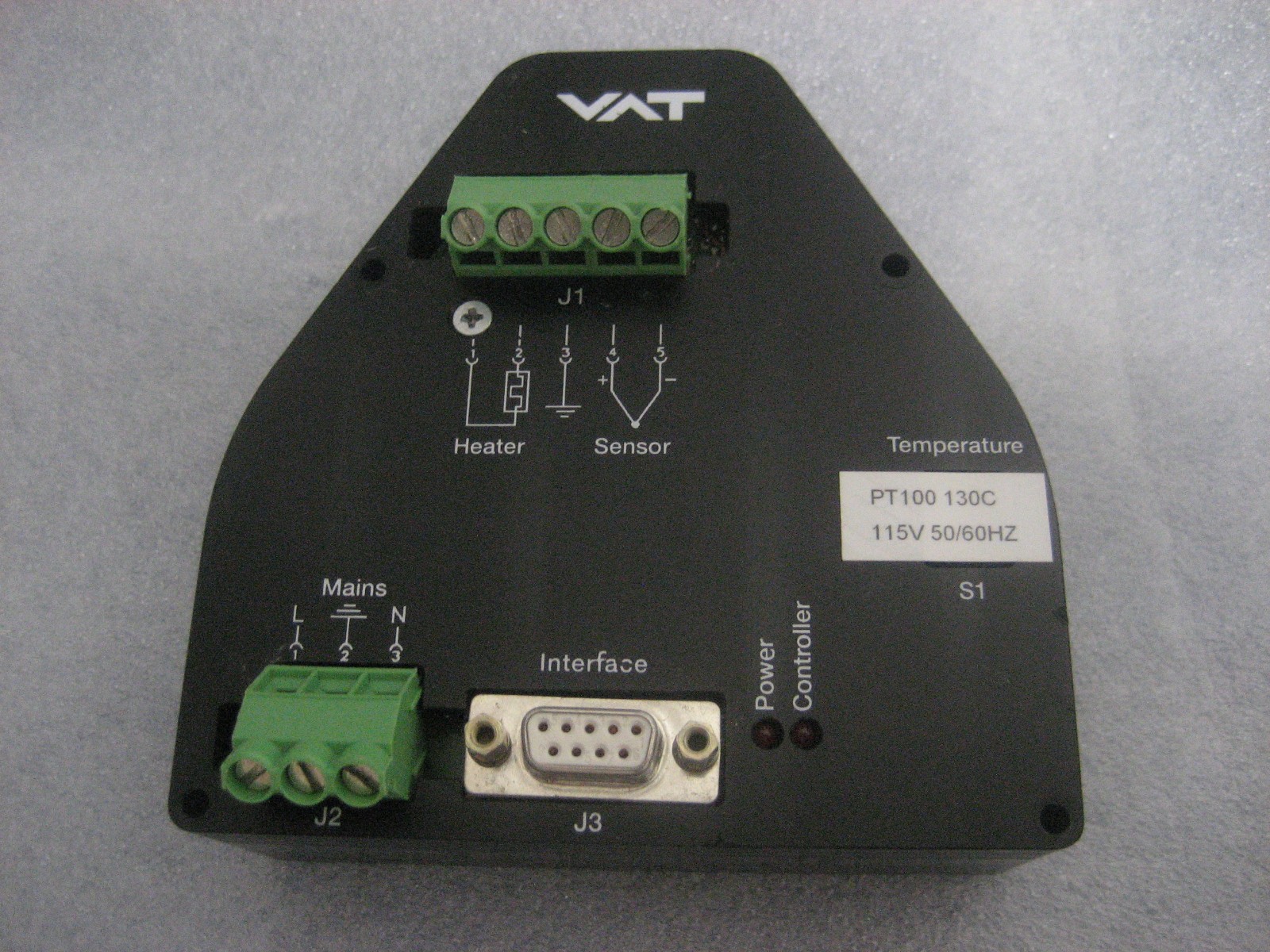 VAT GATE VALVE HEATER CONTROLLER TECON 090-001.3 VAT GATE VALVE HEATER CONTROLLER TECON 090-001.3