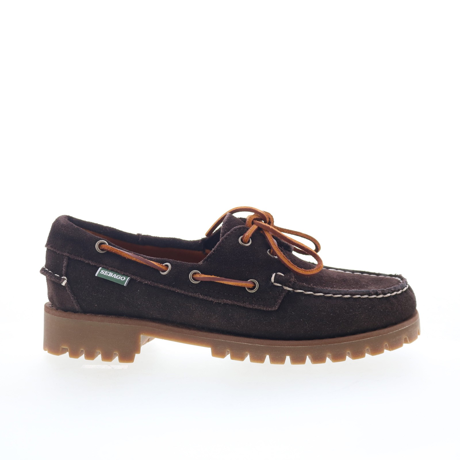 Sebago Ranger Suede 75125EW-ABU Womens Brown Loafers & Slip Ons Boat Shoes