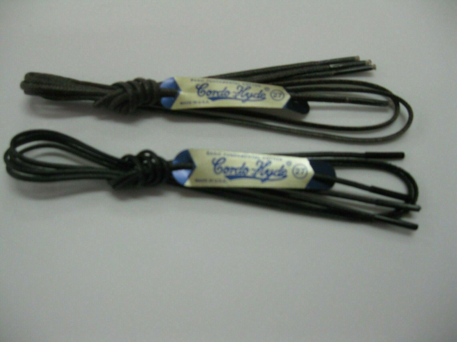 1 Pair - Wax Shoe Laces Thin Round Waxed Cordo Hyde/ Dawhide- Dress Shoe laces