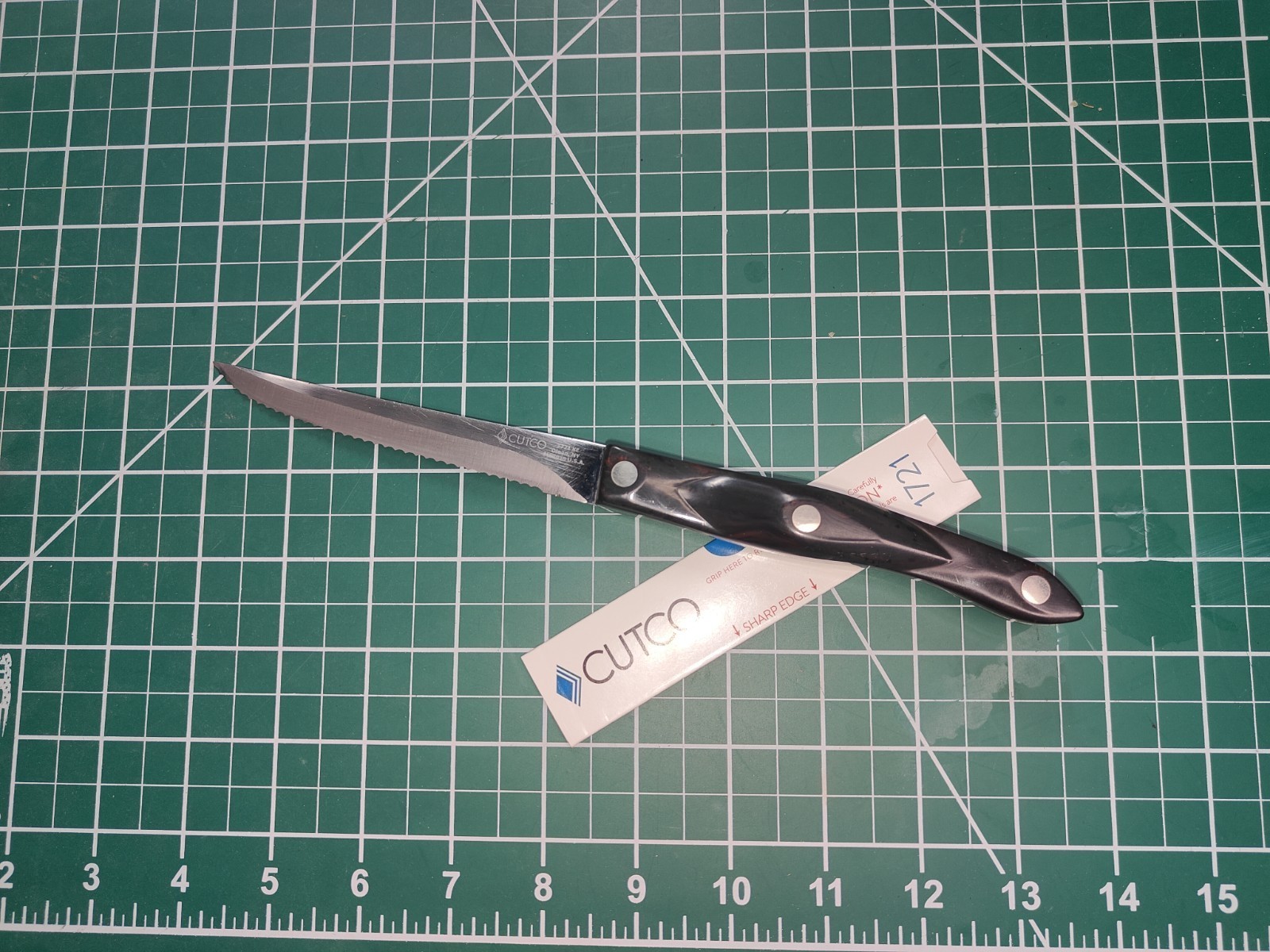 Cutco 1721 Knife. FRESHLY SERVICED BY THE CUTCO SERVICE CENTER