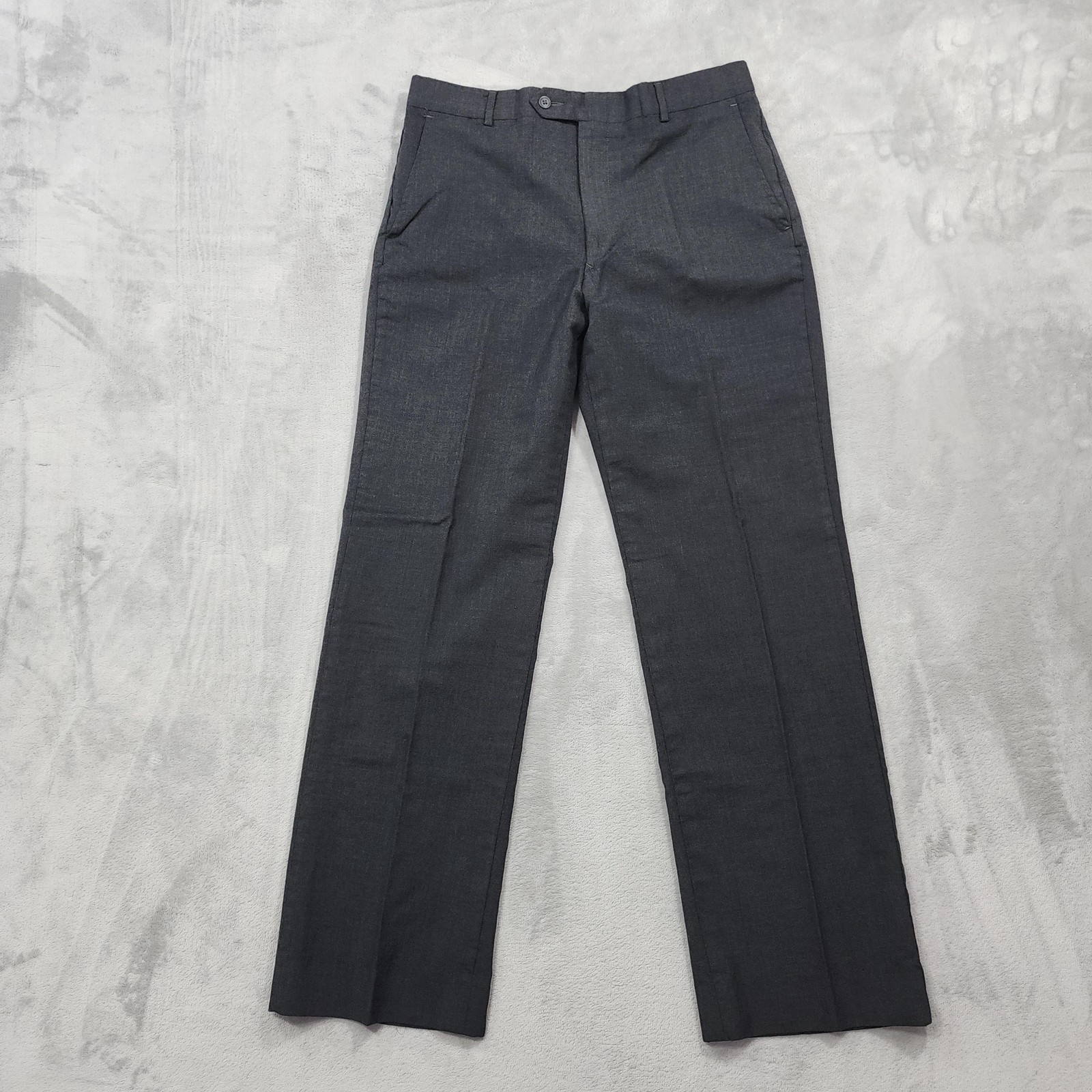 Vintage Stafford Pants Mens 34x32 Gray Classic Fit Worsted Wool Dress Office