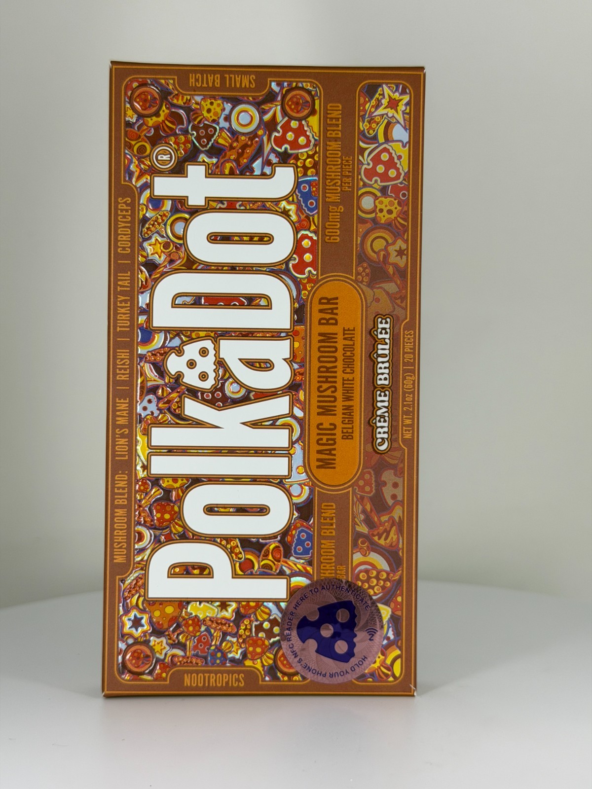 PolkaDot  Nootropic  Mushroom - Creme Brulee | 12,000mg  | Authentication Sticke