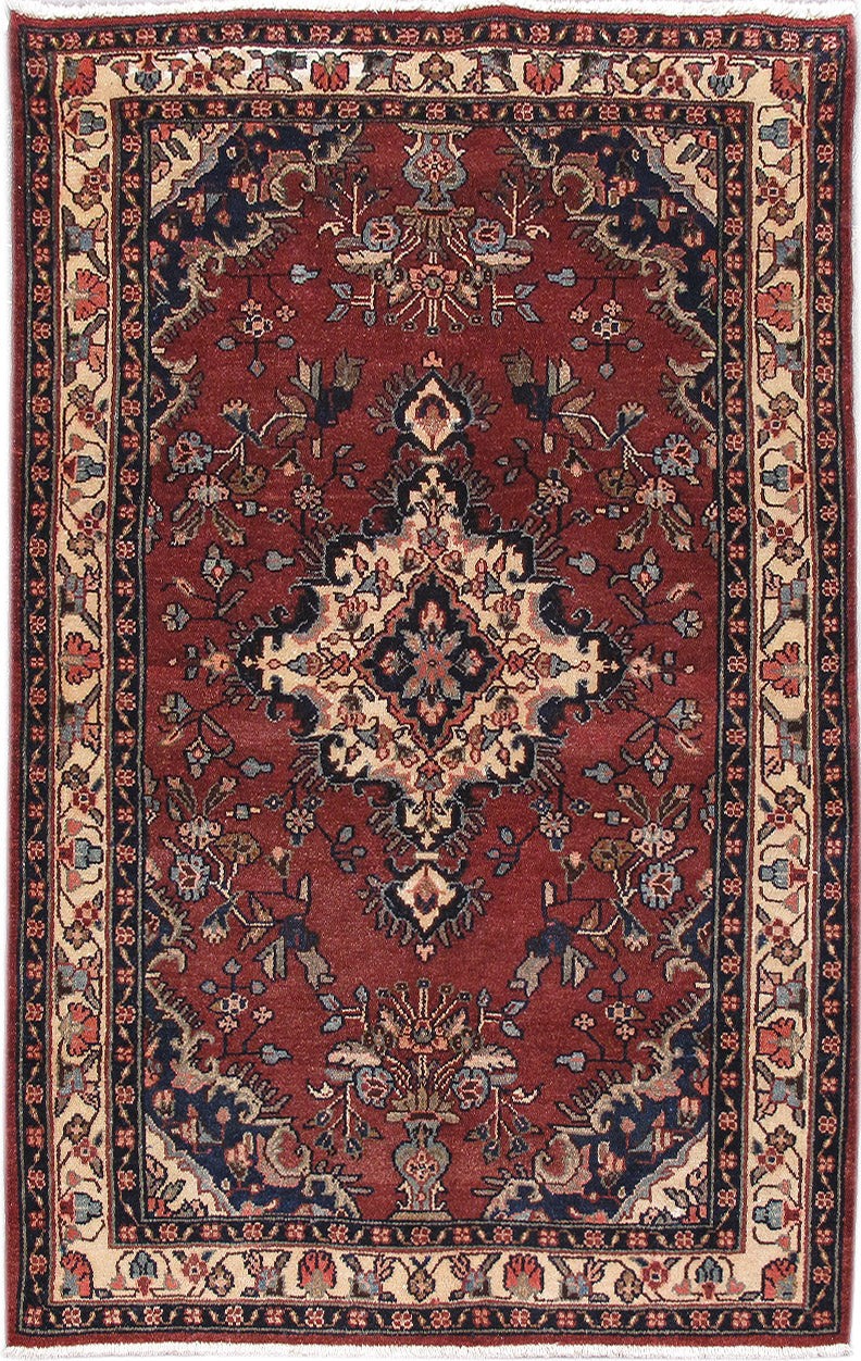 4x7 Authentic Hand-knotted Oriental Rug