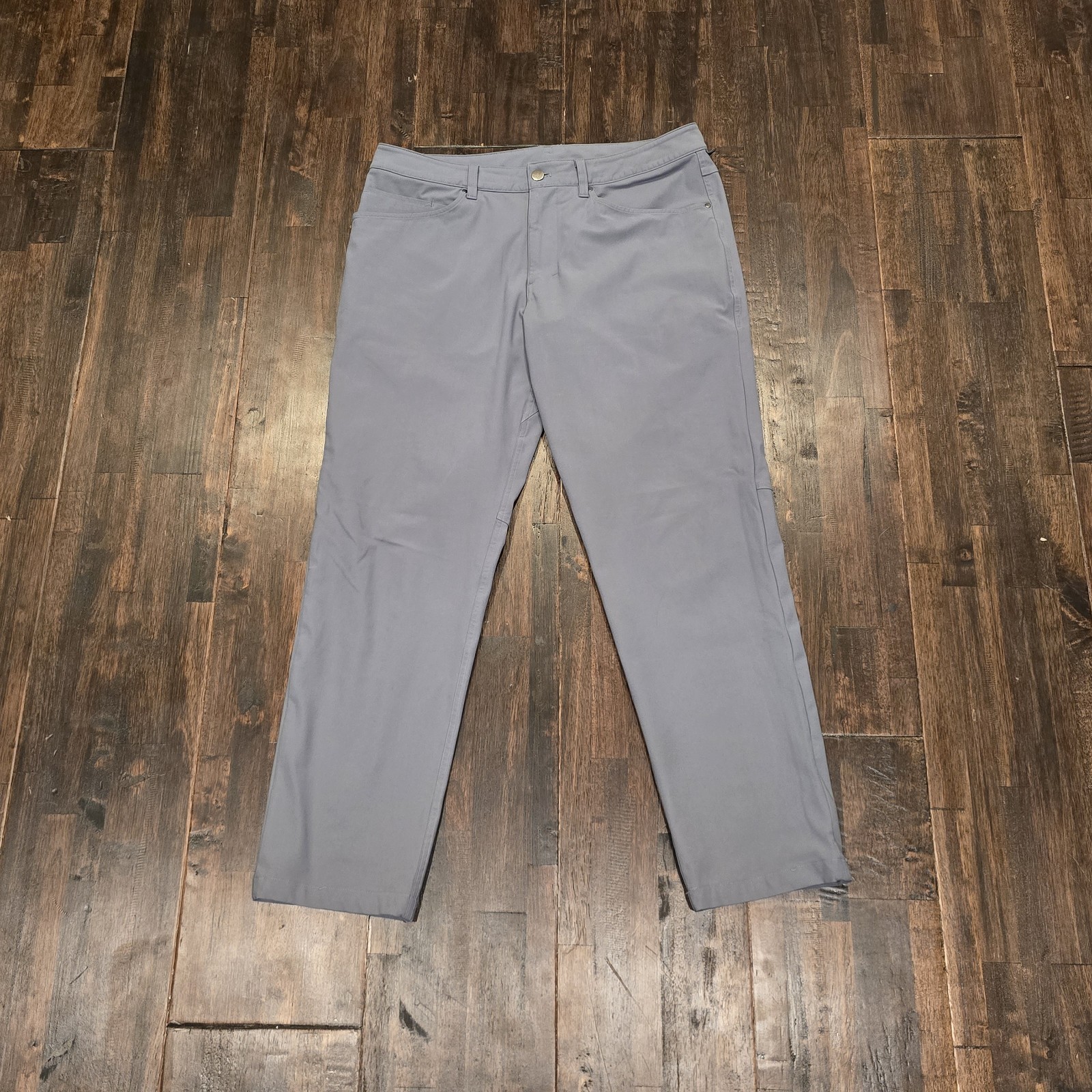 Lululemon ABC Commission Warpstreme Pants Mens 34 x 31 Grey Straight Gorpcore