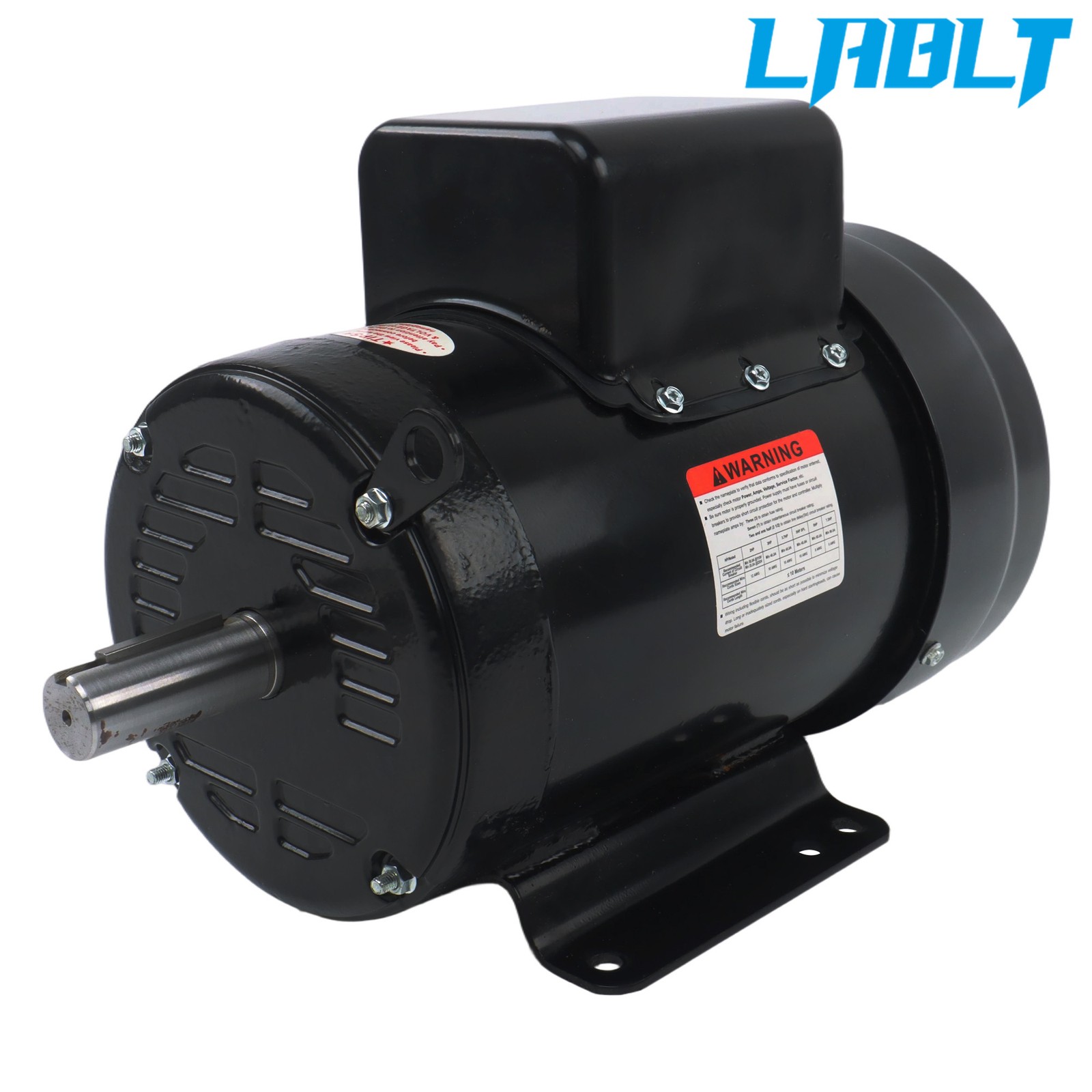 LABLT Farm Duty 5HP Motor Single-phase 184T TEFC 1800RPM 208/230V 1-1/8
