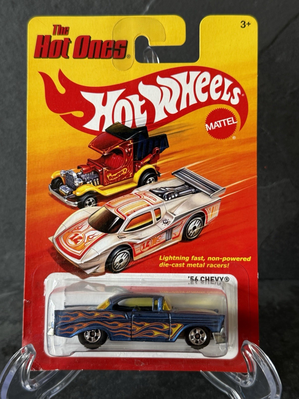 Hot Wheels 2012 The Hot Ones \'56 Chevy Metalflake Dark Blue with flames Hot Wheels 2012 The Hot Ones \'56 Chevy Metalflake Dark Blue with flames
