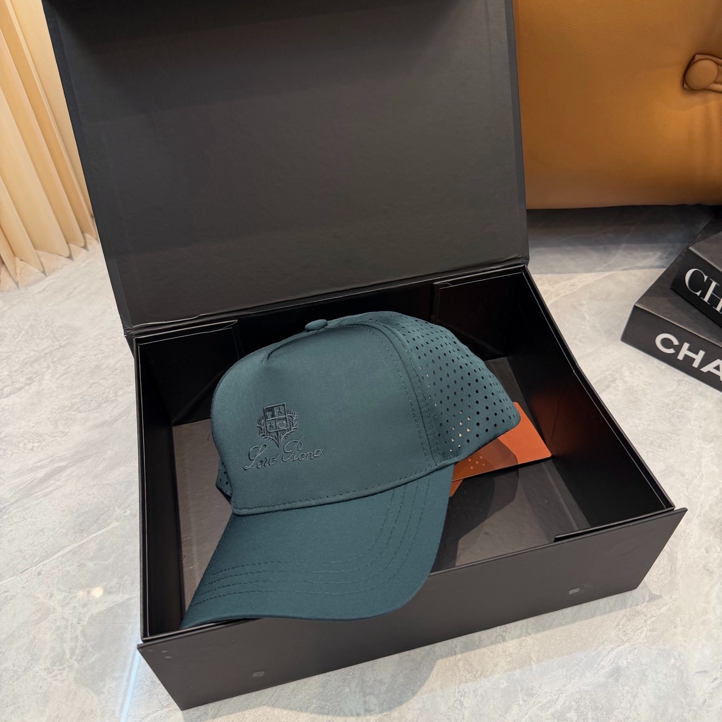 Loro Piana Breathable Laser‑Hole Baseball Hat Daily Wear Adjustable Trucker Cap