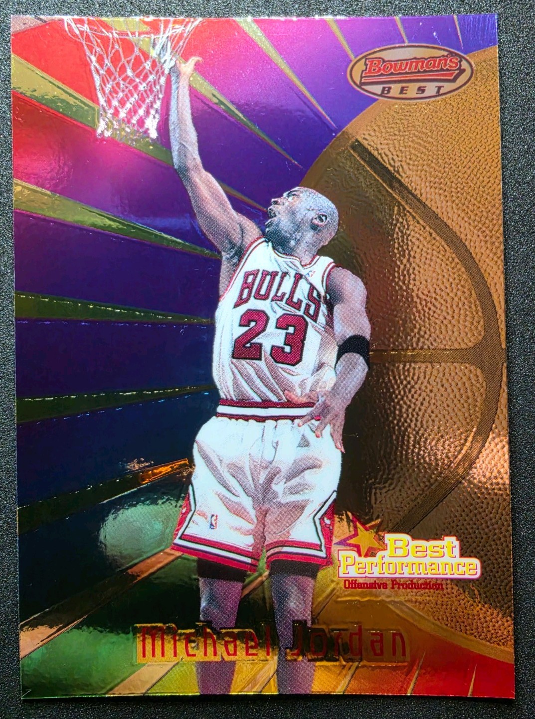 1997-98 Bowman\'s Best - Best Performance Michael Jordan #96 1997-98 Bowman\'s Best - Best Performance Michael Jordan #96
