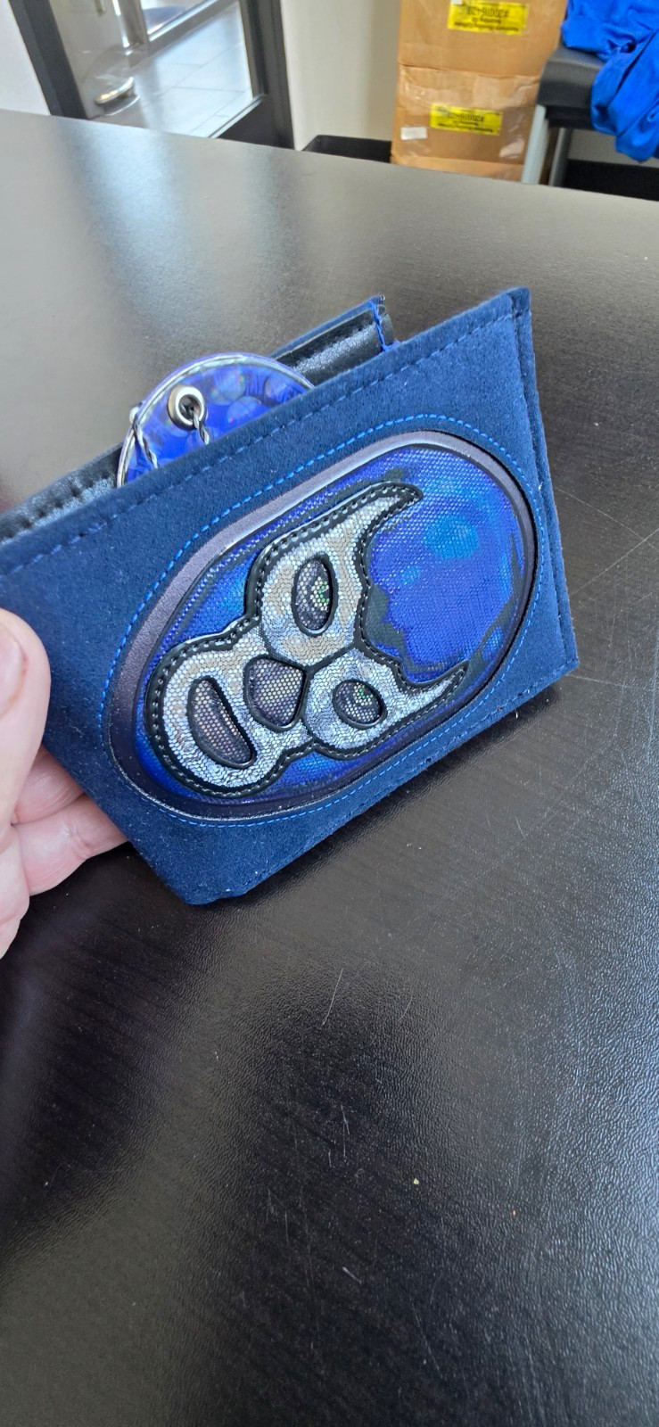 Wallet wrestler Blue Demon. Wallet wrestler Blue Demon.