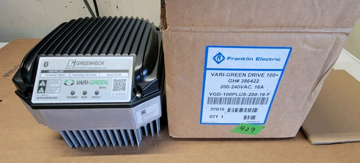 Greenheck VGD-100PLUS-200-16-F Vari-Green Drive, Franklin, VFD 100Plus 386422 Greenheck VGD-100PLUS-200-16-F Vari-Green Drive, Franklin, VFD 100Plus 386422
