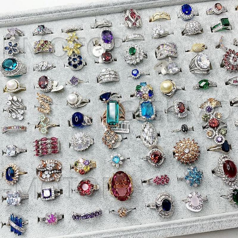 50Pcs Wholesale Colorful Crystal Mixed Rings Bulk Finger Band Ring Jewelry Lot 50Pcs Wholesale Colorful Crystal Mixed Rings Bulk Finger Band Ring Jewelry Lot