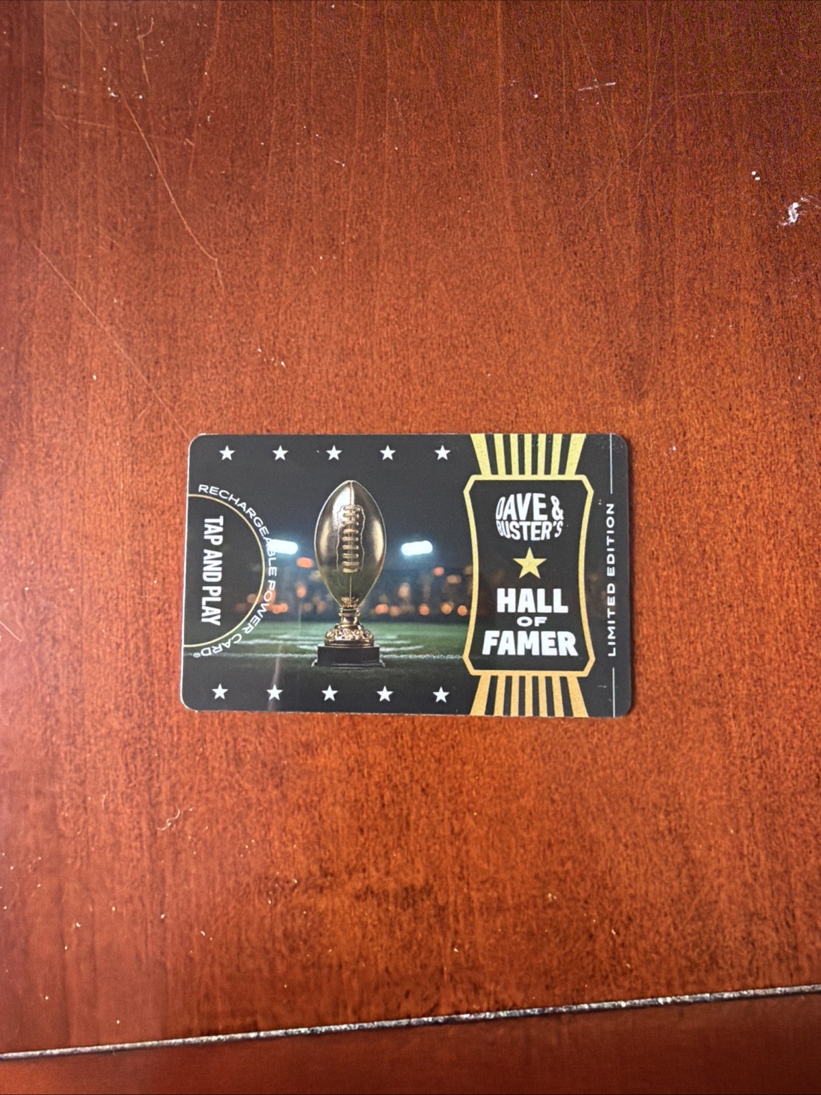 RARE DAVE & BUSTERS CARD COLLECTIBLE 2MD HALL OF FAMER LEADERBOARD 1 of 1000