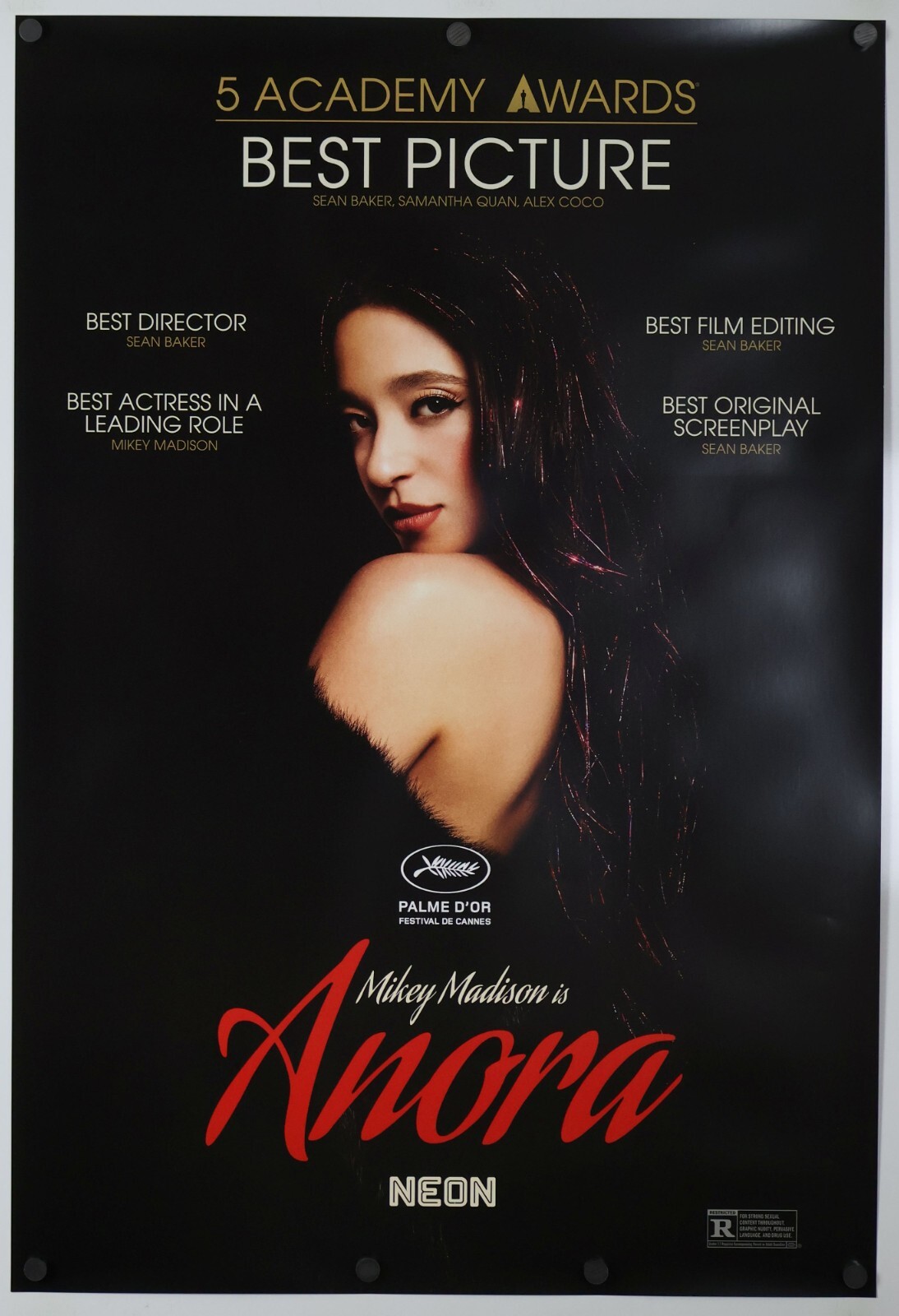 Anora - original DS movie poster 27x40 D/S INTL Awards Style - Sean Baker