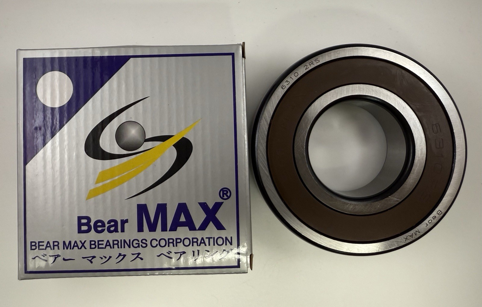 2 pcs BearMAX 6310-2RS 50x110x27mm Rubber Seal Deep Groove Ball Bearings 63102RS