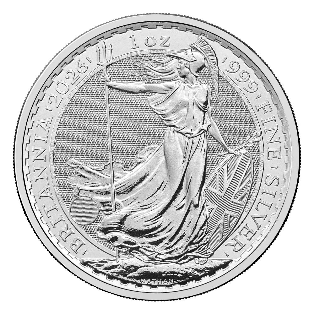 2026 U.K. 2 Pound Silver Britannia .999 1 oz Brilliant Uncirculated 2026 U.K. 2 Pound Silver Britannia .999 1 oz Brilliant Uncirculated