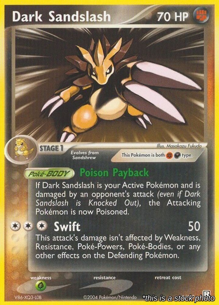Dark Sandslash 18/109 RR Pokemon MP