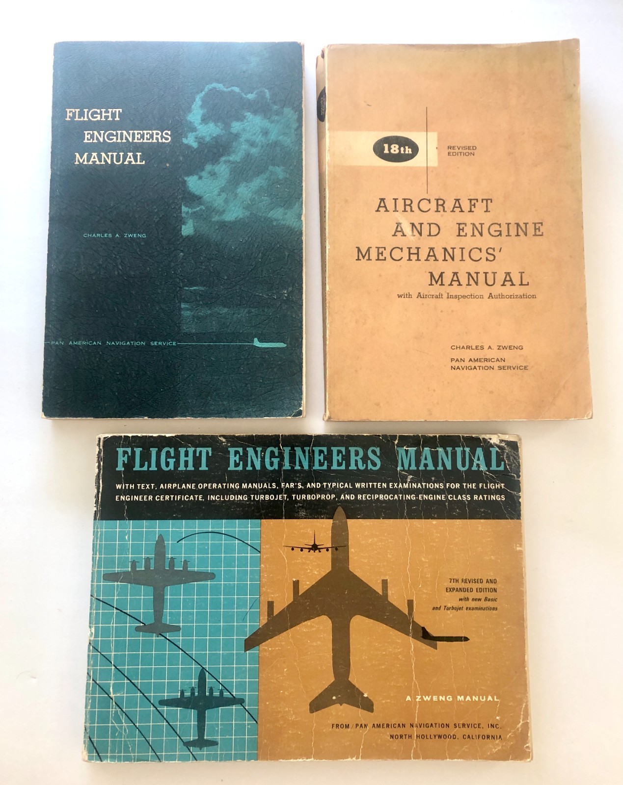 Three Vintage Pam Am Navigation Service Manuals 1956 To 1973 Zweng