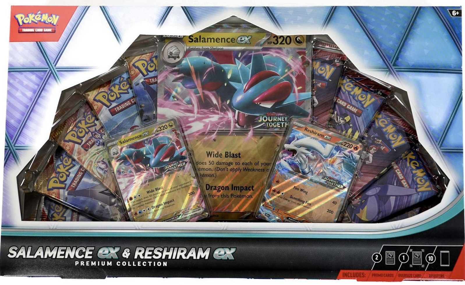 🔥Pokémon TCG Salamence ex Reshiram ex Premium Collection Factory Sealed NEW🔥
