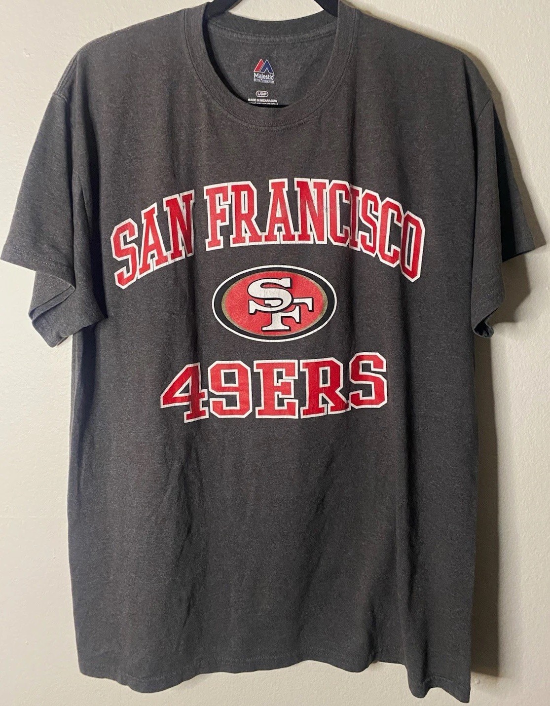 Vintage Majestic San Francisco 49ers Graphic T-Shirt Mens Large  NFL Tee