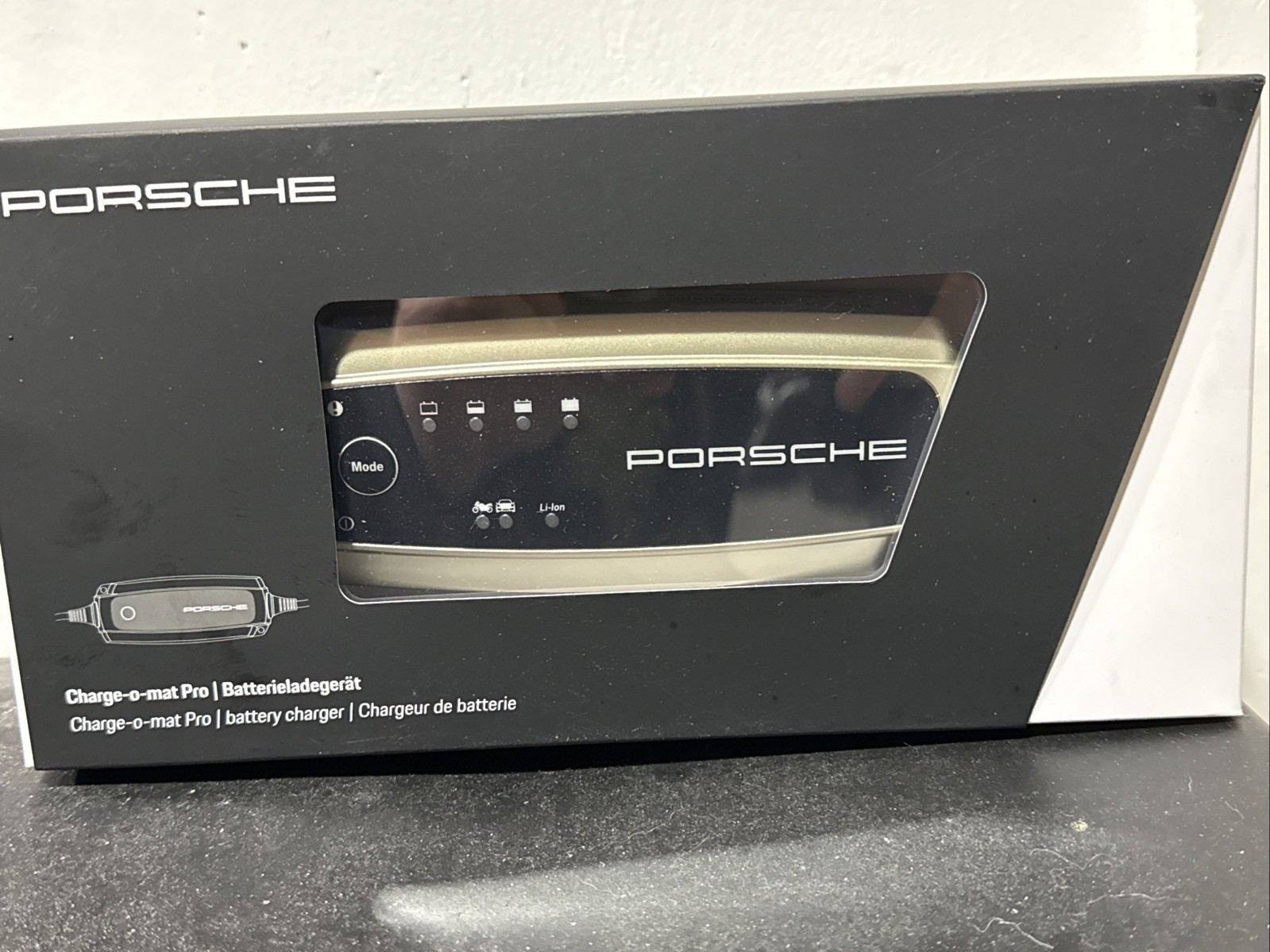 Porsche OEM Battery Maintainer & Charger w/ Alligator Clips