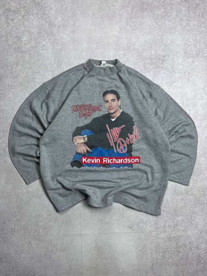 Vintage Backstreet boys Kevin Richardson Boxy Retro Sweatshirt XL