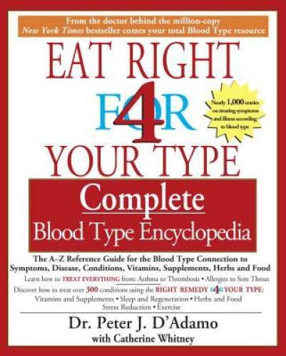 Eat Right for 4 Your Type: Complete Blood Type Encyclopedia - Paperback - GOOD Eat Right for 4 Your Type: Complete Blood Type Encyclopedia - Paperback - GOOD