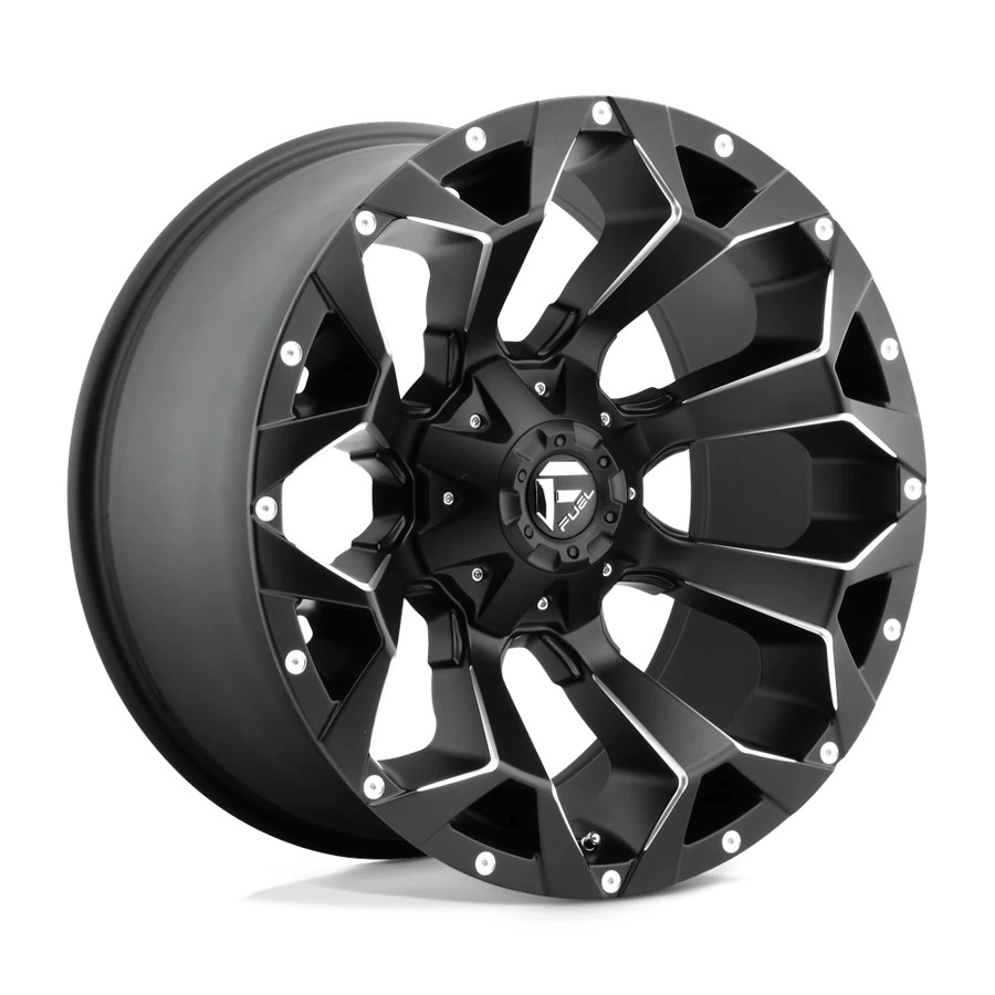 22x9.5 Fuel Wheels D546 Assault Matte Black Milled Rims 6x135 ET+20 (1pc)
